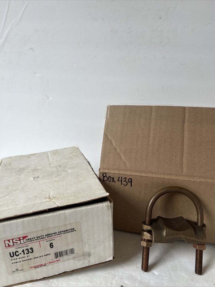 NSI UC-133 Pipe Size 2” Heavy Duty Ground Connector