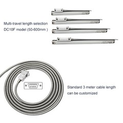 DC10F Slim Version 50mm-600mm Digital Optical Linear Scale Ruler Linear Encoder