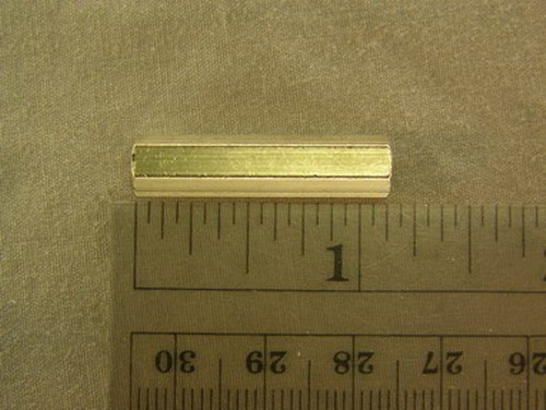 50 Brass Zinc Plated 4-40 x 1.125″ x .25″ Hex Standoffs