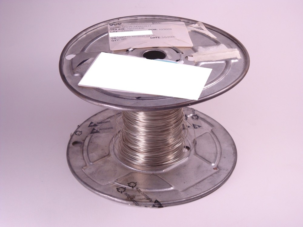 QQW343S22S1T MIL Buss Wire 22 AWG Tin Plated 490′ Partial NOS