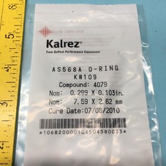 KALREZ AS-568A O-RING K#109 COMPOUND:4079,AS-568A-109, 2-109, 3700-01793, 167147