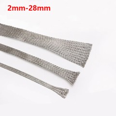 Shielded Copper Braided Expandable Sleeve Cable Wire Sheath Mesh Loom 2mm-28mm