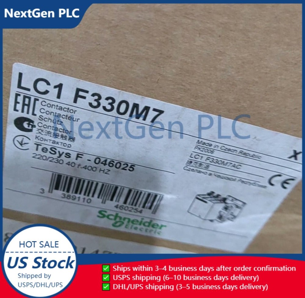 one New snd Contactor LC1F330M7 330A 220V 50/60Hz Fast Ship