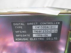 Kokusai Electric Accuron CQ1500A CQ-1500A Digital Direct Controller, 110949