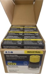Eaton Arrow Hart AHCL520C 20A 125V NEMA L5-20R Locking Connector – 6 Pack