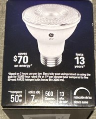 LED Floodlight Bulb, Soft White, 500 Lumens, 7 Watt – 38439