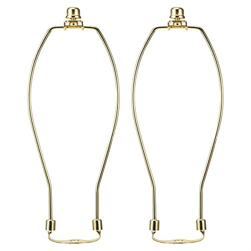 10 Inch Lamp Harp Polished Brass 2 Light Duty 3 8 Saddle Base Holes Not Heavy