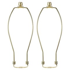 10 Inch Lamp Harp Polished Brass 2 Light Duty 3 8 Saddle Base Holes Not Heavy