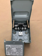 Non Fused 60 amp Electric A/C Disconnect Box 1/2″ Electric Whip, #10 Gauge Wire