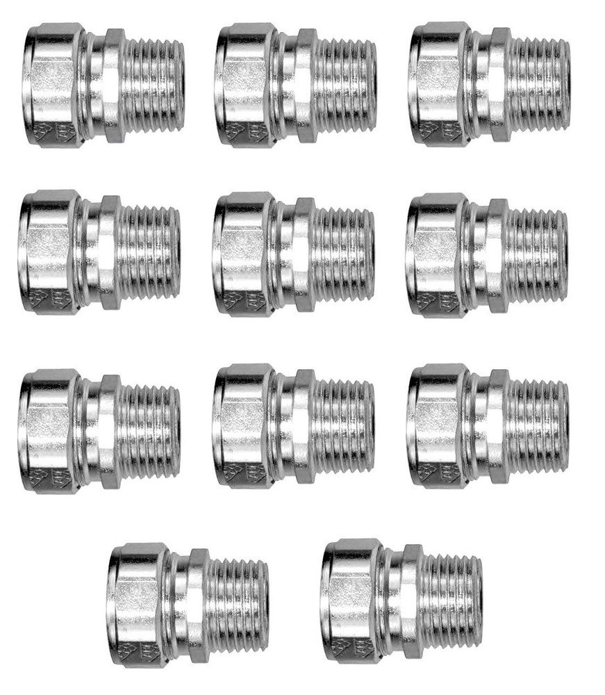 (10 Pack) Strain Relief Cord Grip Connectors CG125D1375, 1-1/4″, 1.25″-1.375″
