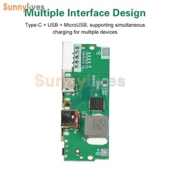 PD/QC 22.5W Fast Charging Module DIY Mobile Power Bank Circuit Board LED Display