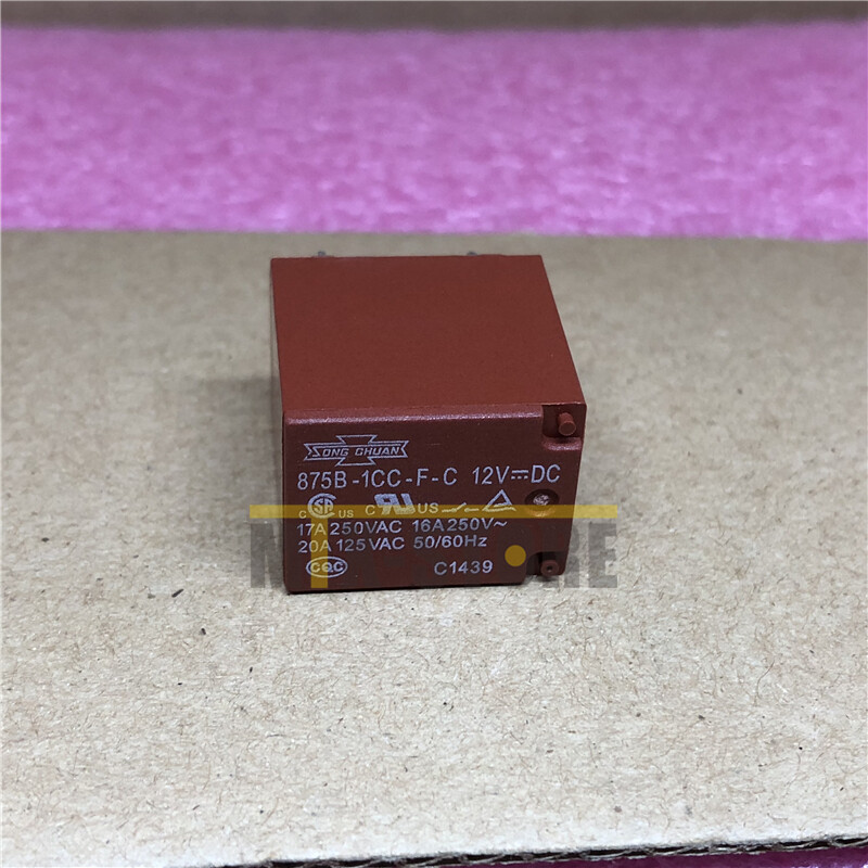 10PCS 875B-1CC-F-C-12VDC General Purpose Relay 17A 12VDC 5 Pins
