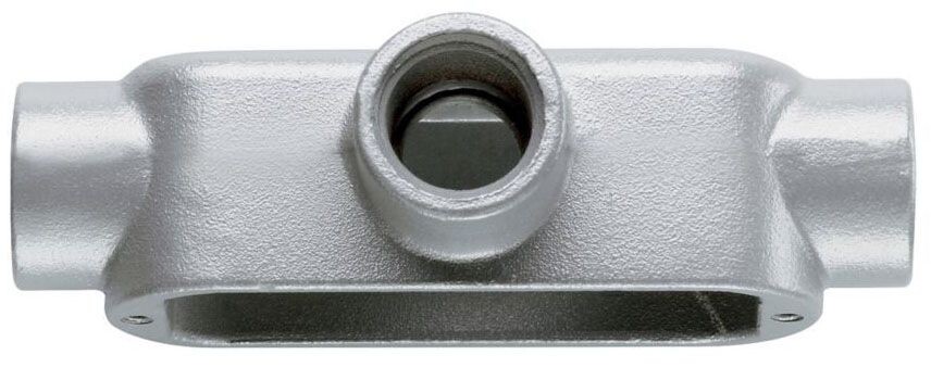 Crouse-Hinds T200M-CG, 2″ Hub, Malleable Iron, T-Type, Rigid Conduit Body, 1pc