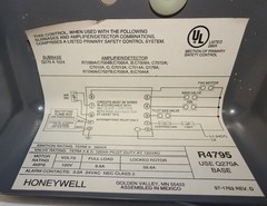 *REPAIRED* HONEYWELL R4795A-1016 BURNER CONTROL 120V 50/60 HZ (503)