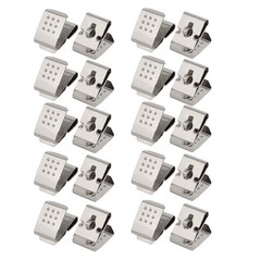 20Pcs Silver Tone Metal AA/14500 Battery Positive Negative Shrapnel Contact