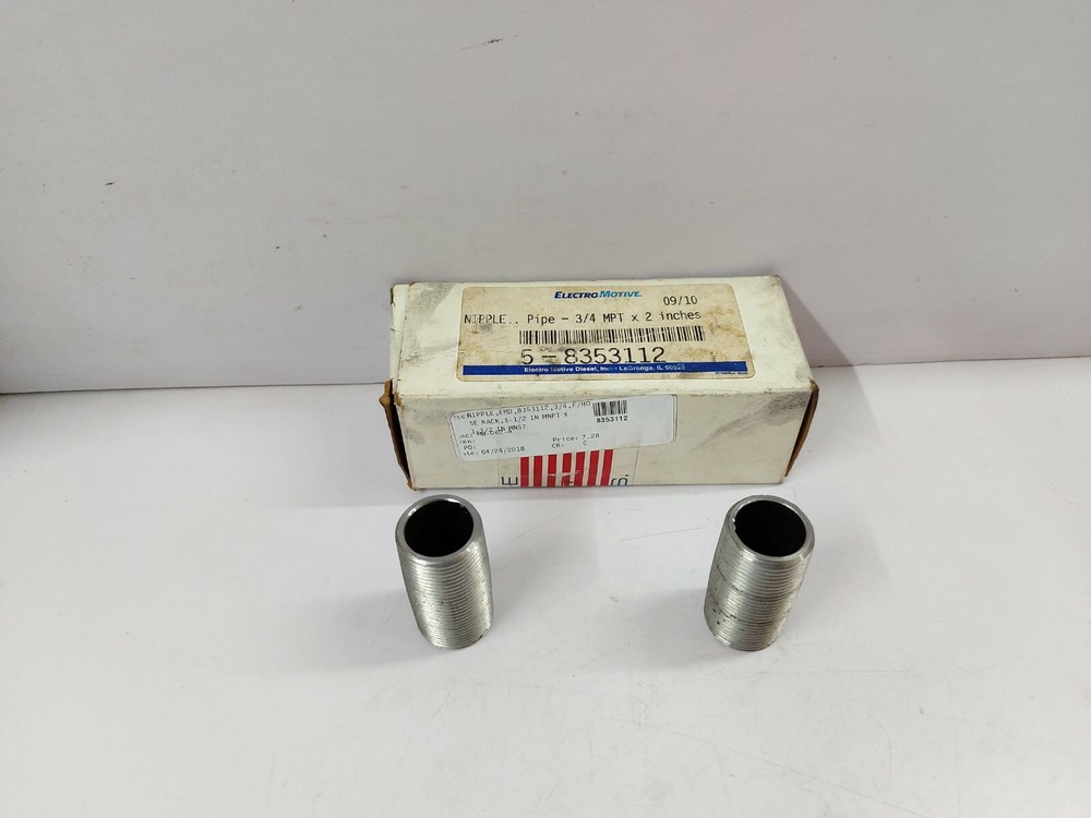 Electro Motive 5-8353112 Nipple Pipe 3/4 MPT X 2 Inches