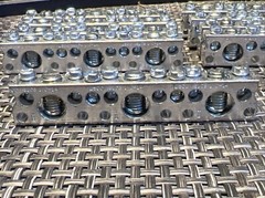 14 QTY! BULK LOT- Ilsco N8108 1/0-14 6-14 AL9CU Position Ground Bar