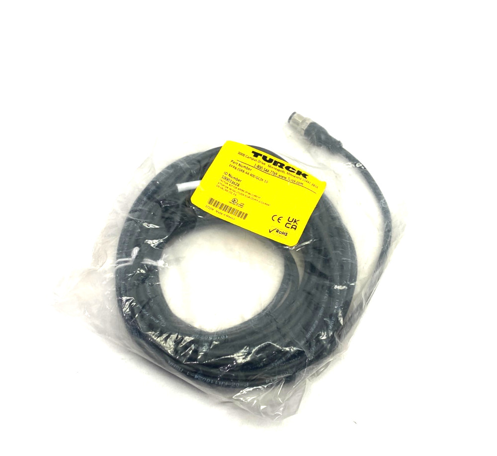 Turck EKRB-ESRB-A4.400-GC2K-10 Double Ended Cordset M12 4-Pin M to F 100033628