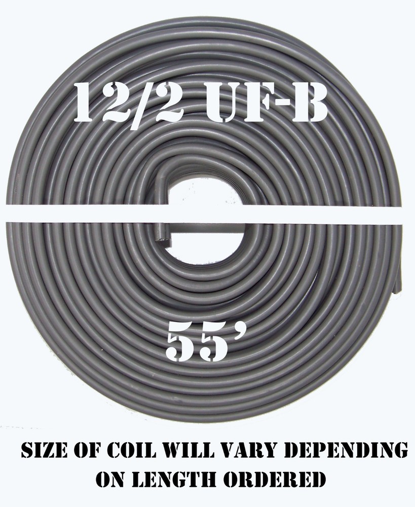 12/2 UF-B x 55′ Southwire Underground Feeder Cable