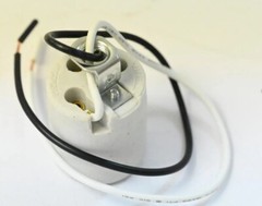 White Ceramic Porcelain Bulb Light Lamp Socket 250V 660W E136278 Sun-Lite
