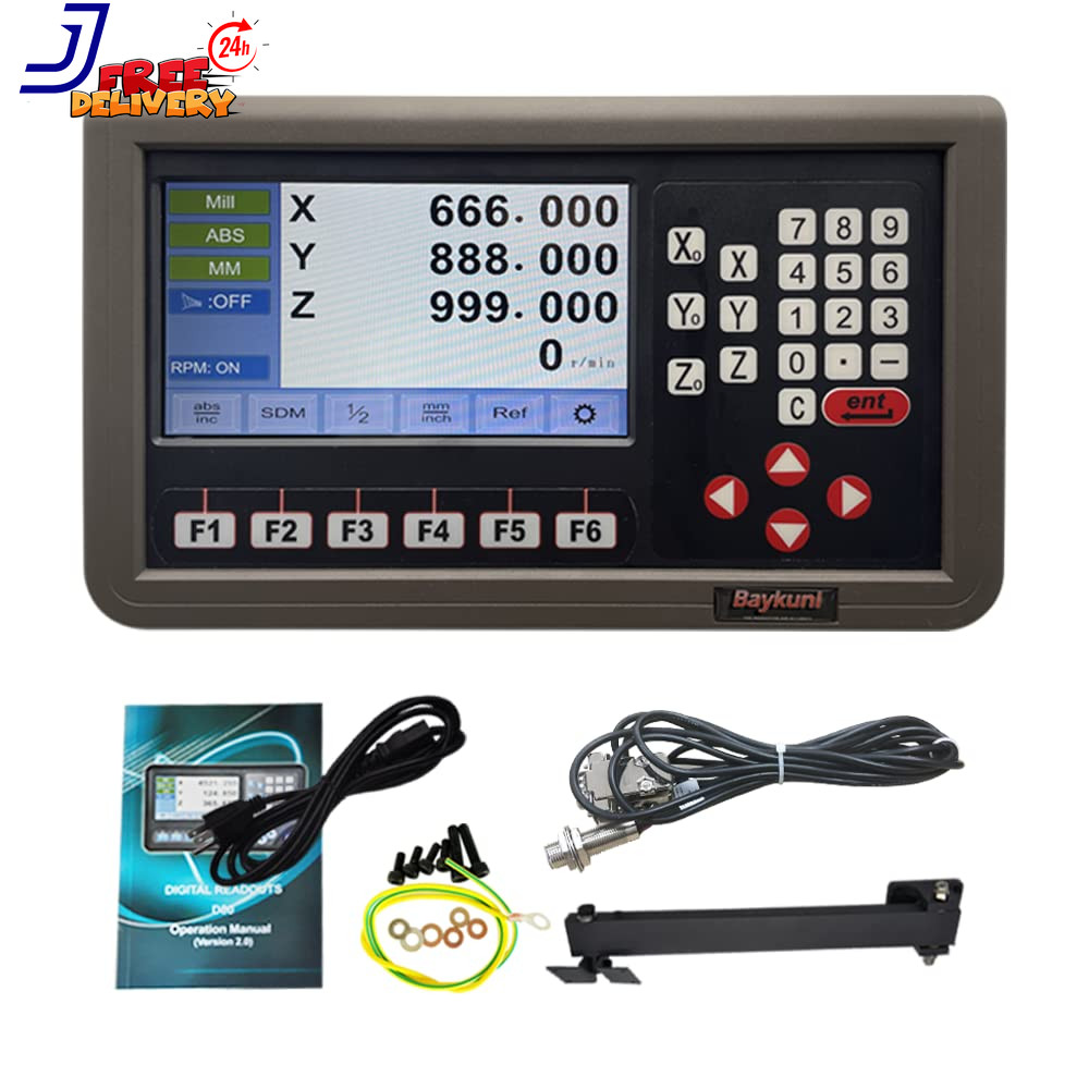 3 Axis DRO LCD Screen Metal Shell Digital Readout Display for Bridgeport Mill