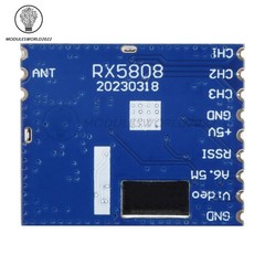 RC FPV 5.8GHz -90dBm 8CH Wireless Audio Video AV Receiving Module For RX5808