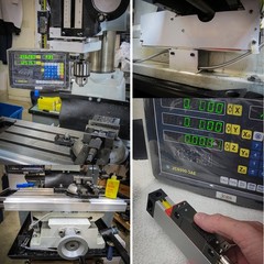 Linear Scale 3 Axis Digital Readout DRO Display Kit Bridgeport CNC Milling Lathe