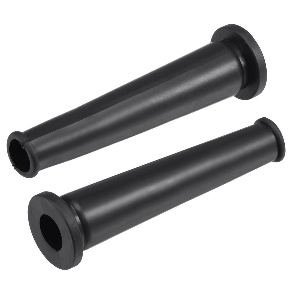 Cord Boot Protector Cable Sleeve Rubber 69mm Length Black 5 Pcs
