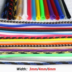 3/4/6mm Braided Cable Sleeving PET Expandable Wire Sheath Electrics Wire Harne