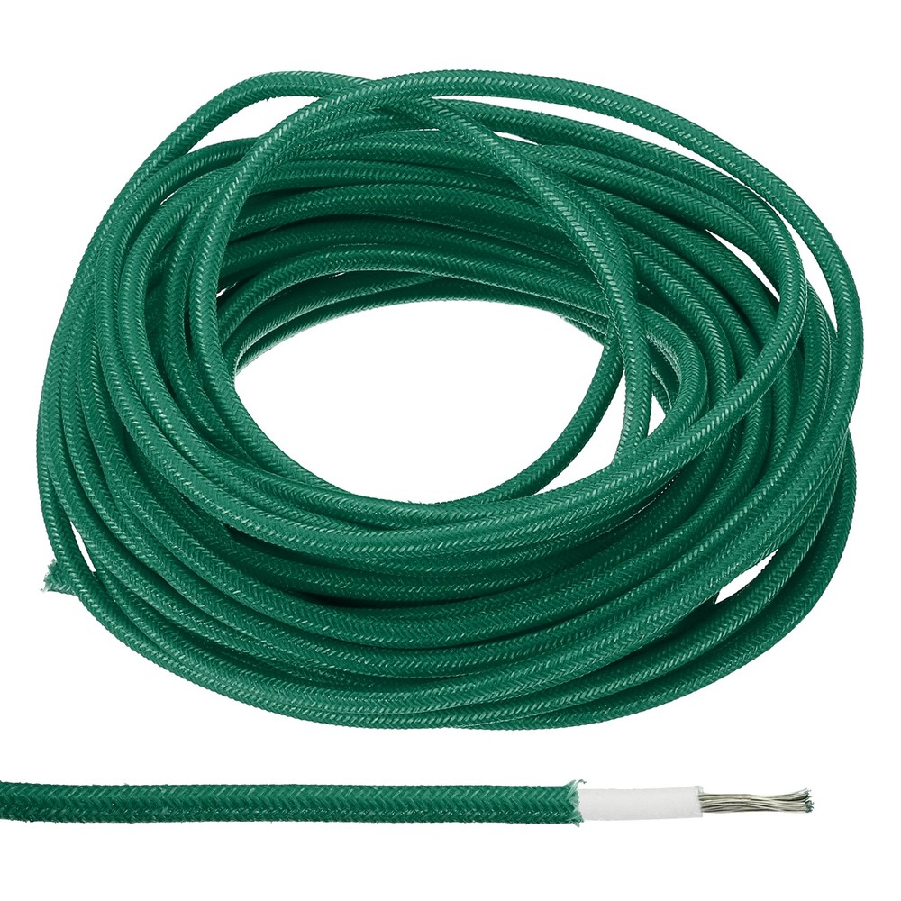 9.8Ft 18AWG Electronic Wire High Temperature Electrical Silicone Cable Green