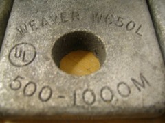 WEAVER W650L 500-1000M LUG one hole