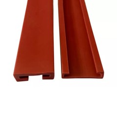 Red Double U-profil Edging Trim Seal Glass Metal Plate P Clip Edge Protection