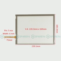 ONE . For CNH AFS pro 700 Intelliview IV Color Touch screen glass panel @106