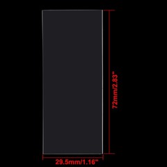 PVC Heat Shrink Tubing Tube 29.5mm Flat Width 20pcs for 18650 Clear
