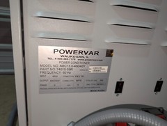 Powervar GPI 2000 3PH 15kVA 400/230V Power Conditioner ABC15.0-48D40Y 74015-59R