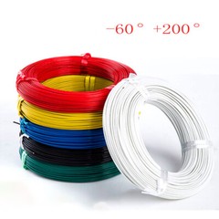 Flexible PTFE Cable Wire 28/26/24/22/20/18/16/14/13/12AWG Tinned Copper Stranded