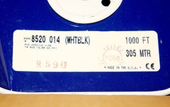 1 new 1000Ft/365M Belden “8520 014” PVC Hook-Up Wire 14 AWG 1000V Orange /White