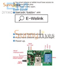 Smart WiFi Bluetooth Wireless Relay Switch Module 2.4G 1/2/4CH DC7-32V/AC85-250V