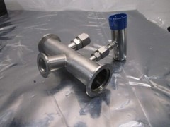 AMAT 0040-20433 Stainless Steel Vacuum Tube TEE, NW40 Flanges, 104477