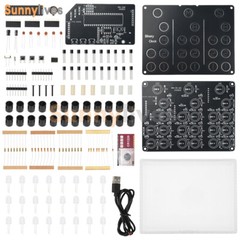 DC5V DIY Clock Kits Electronic Soldering Practice Kit For Learning USB Interface