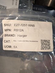 HARGER RB12A CABLE AND WIRE ACCESSORIES