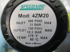 3 Speedaire 4ZM20 Air Regulator, ABS Gauge, 300 PSIG, 1/2″, 453772