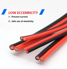 Super Soft 2 Pin Black Red Silicone Cable 28Awg 26 24 22 20 18 16 14 12Awg 10Awg