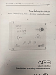 AGS Gas Safety System Merlin 1000SW+ Gas, Water & Electrical Isolation 240 volts