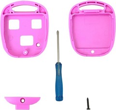Replacement Keyless Entry Remote Key Fob Case with 3 Buttons for Color: 1 Pink