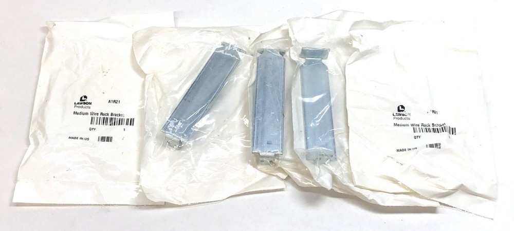 Lawson Medium Bracket For Adjustable Wire Rack A1R21 [Lot of 5] NOS