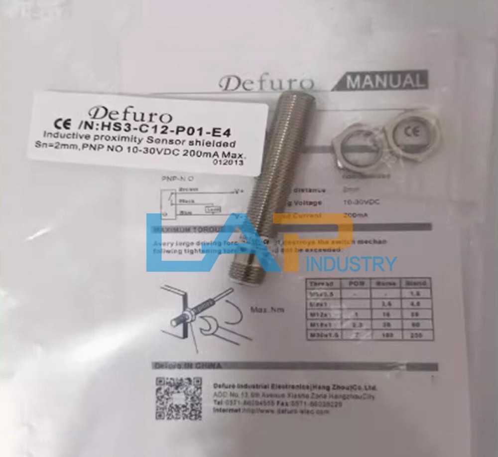 1PCS New Sensor HS3-C12-P01-E4 Proximity Switch 10-30VDC 200mA PNP NO