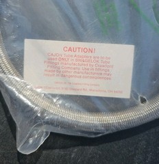 CAJON SS-8BHT-24 1/2″ Tube x 24″ Stainless Steel Braided Hose Assembly NEW