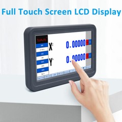 TOAUTO 2pc Linear Scales+ Digital Readout Touch Screen 2 Axis DRO full Kit