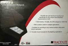 LED Lite Logic 10yr Wrnty Aluminum14 Watt 1322 Lumen Flood/Sconce White IP65